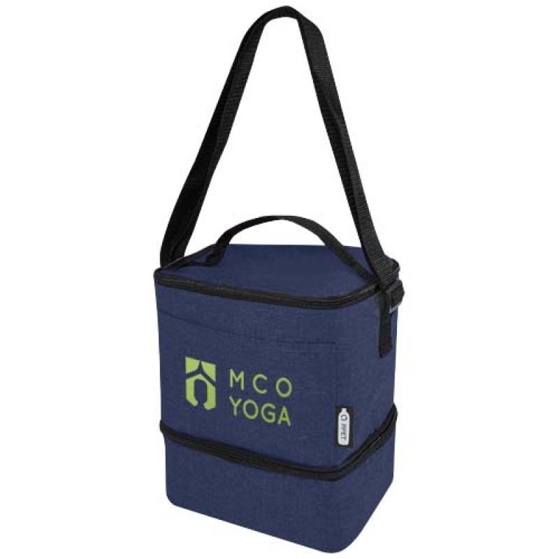 Bolsa isotérmica para almuerzo y 9 latas de PET reciclado GRS "Tundra"