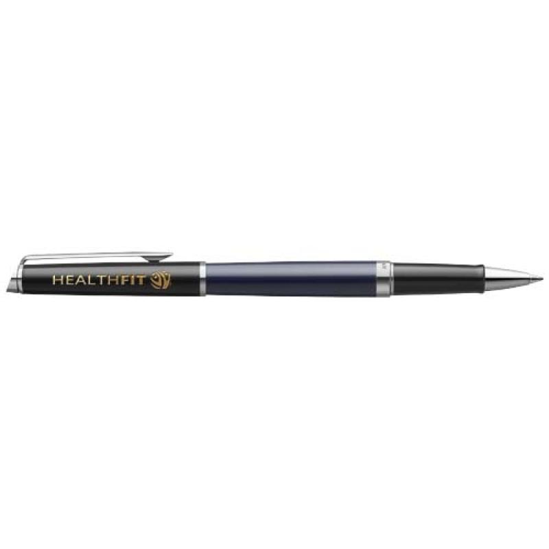 Rollerball con bloques de color y ribete plateado "Hemisphere" (tinta negra)
