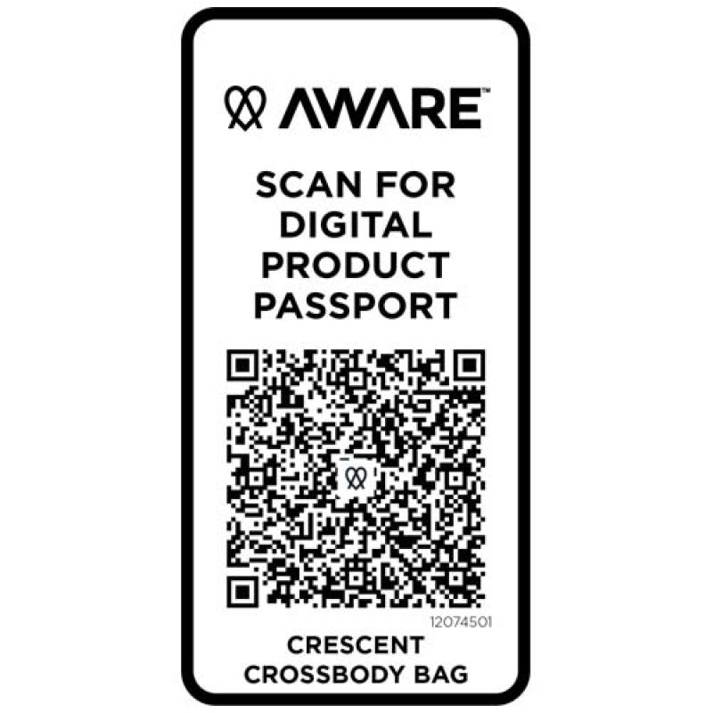 Bolso cruzado de material reciclado Aware™ de 500 g/m² "Crescent"