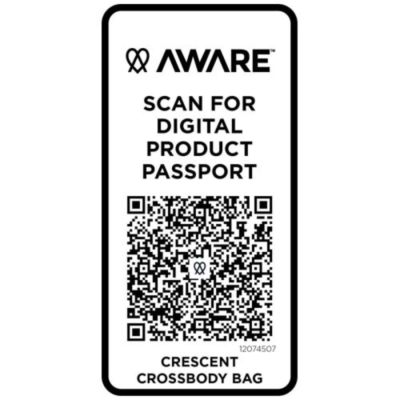 Bolso cruzado de material reciclado Aware™ de 500 g/m² "Crescent"