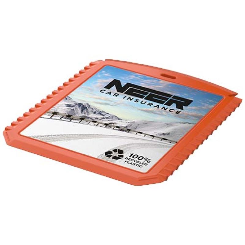 Rascador de hielo rectangular de plástico reciclado "Thrym"