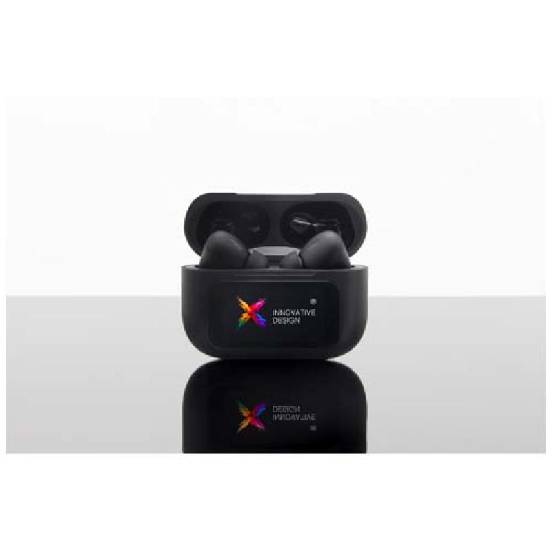 Auriculares con ANC y estuche de carga interactivo con pantalla táctil "SCX.design E26"