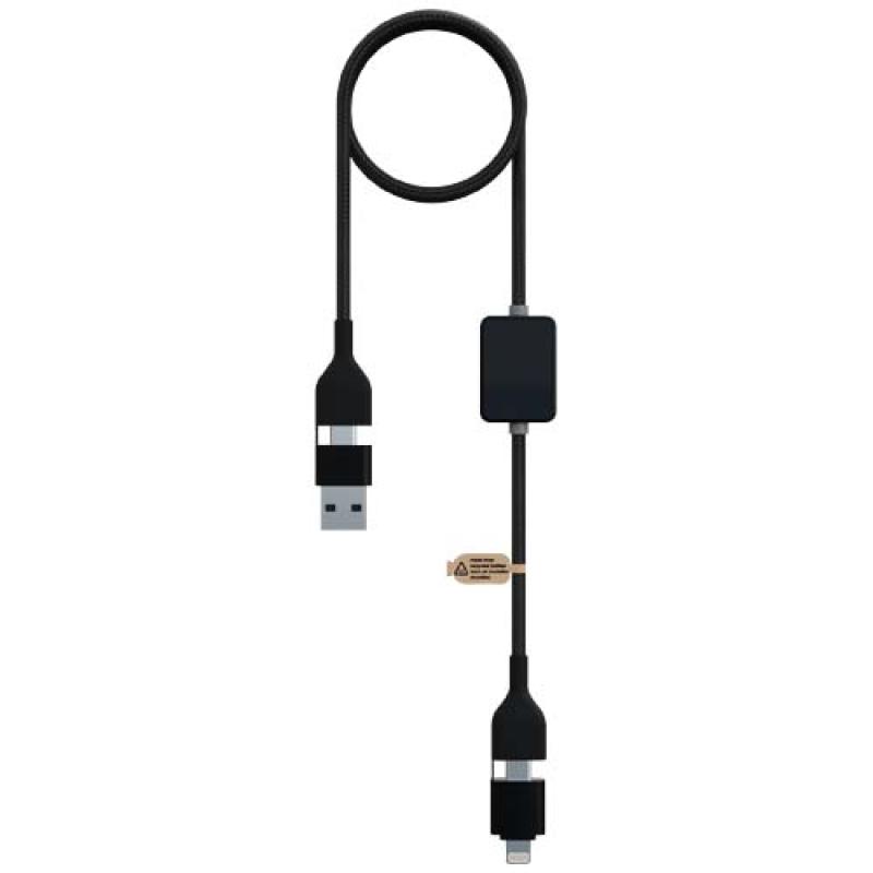 Cable de carga con interruptor de 60 W y logotipo retroiluminado "SCX.design C32"