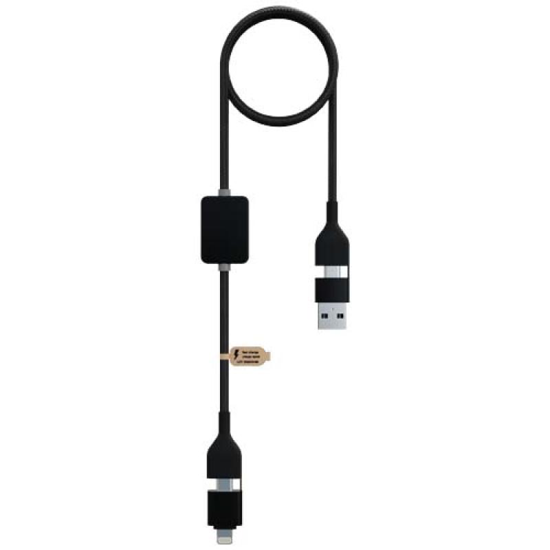 Cable de carga con interruptor de 60 W y logotipo retroiluminado "SCX.design C32"