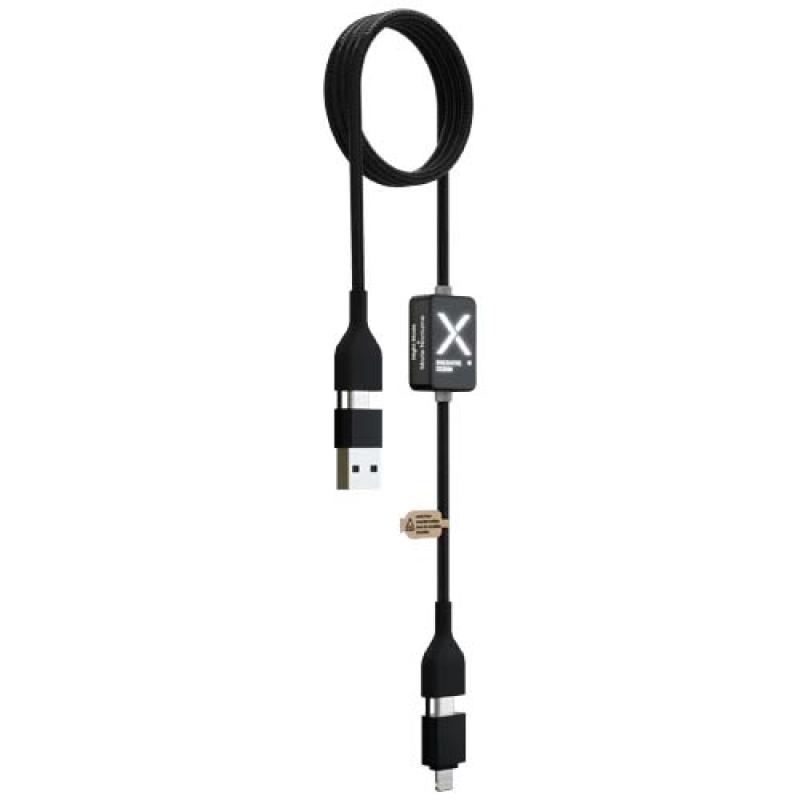 Cable de carga con interruptor de 60 W y logotipo retroiluminado "SCX.design C32"