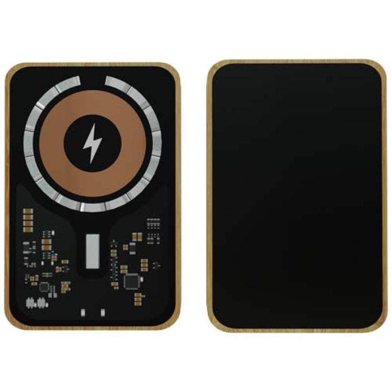 Batería externa de bambú de 10 000 mAh "SCX.design P27MagSafe"