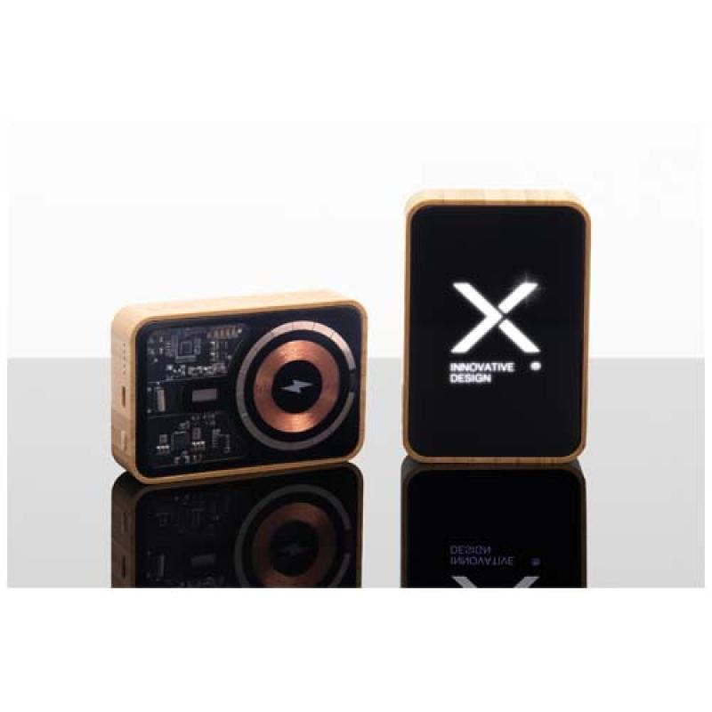 Batería externa de bambú de 10 000 mAh "SCX.design P27MagSafe"