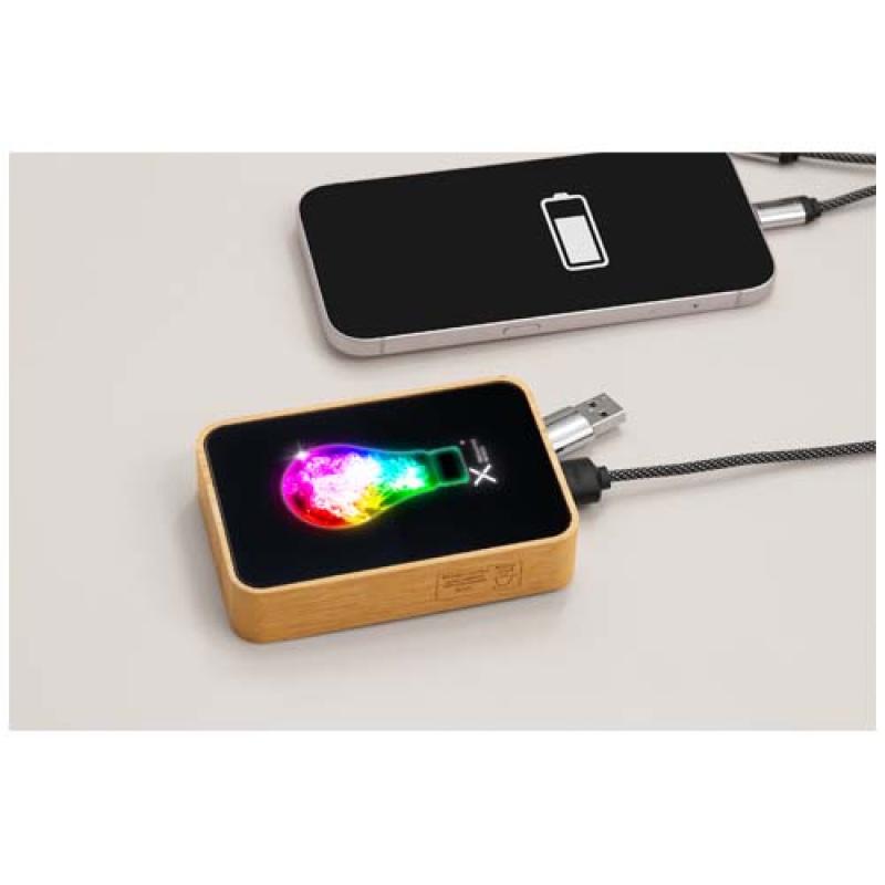 Batería externa de bambú de 10 000 mAh "SCX.design P27MagSafe"