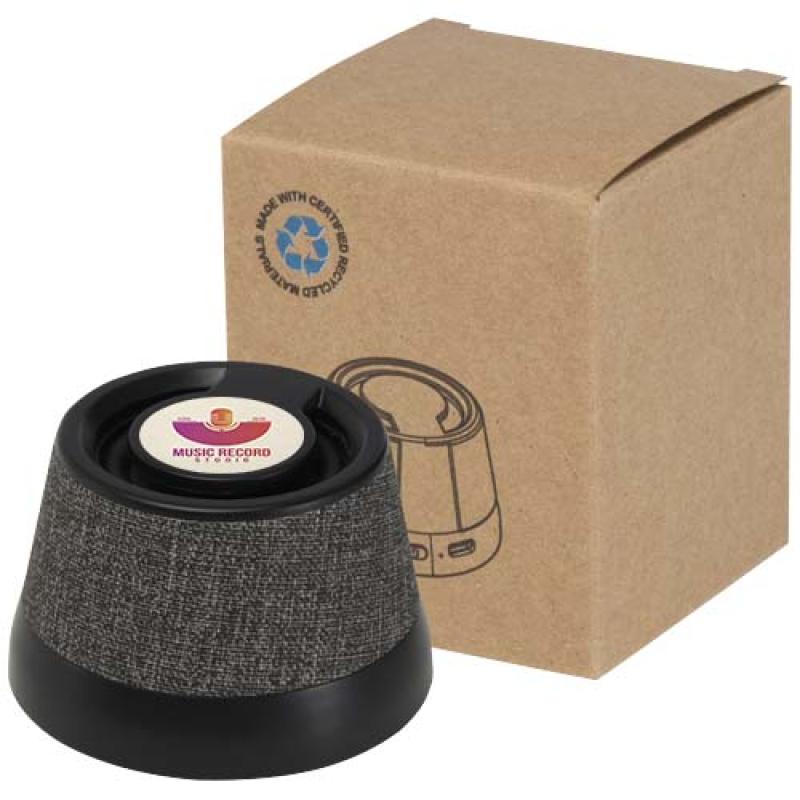 Altavoz inalámbrico magnético de plástico reciclado de 3 W "Horna"