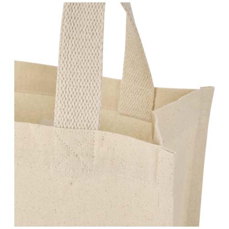 Bolsa Tote con fuelle mini de algodón reciclado GRS de 220 g/m² de 9 l "Odessa"