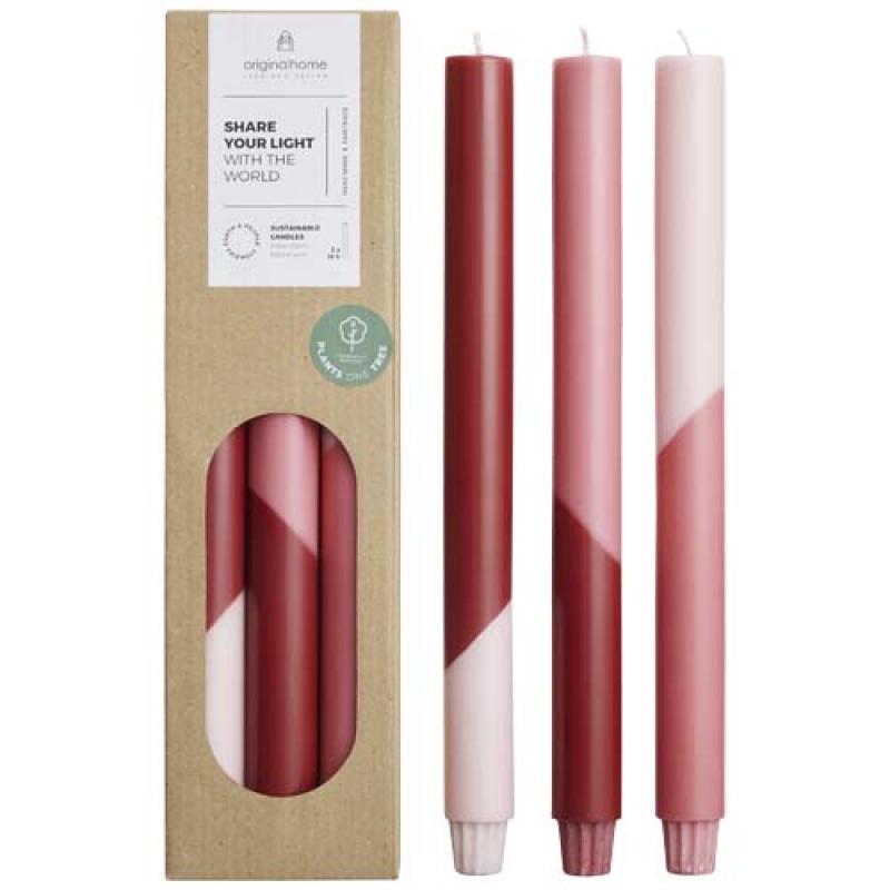 Velas diagonales - set de 3 "Originalhome Eden"