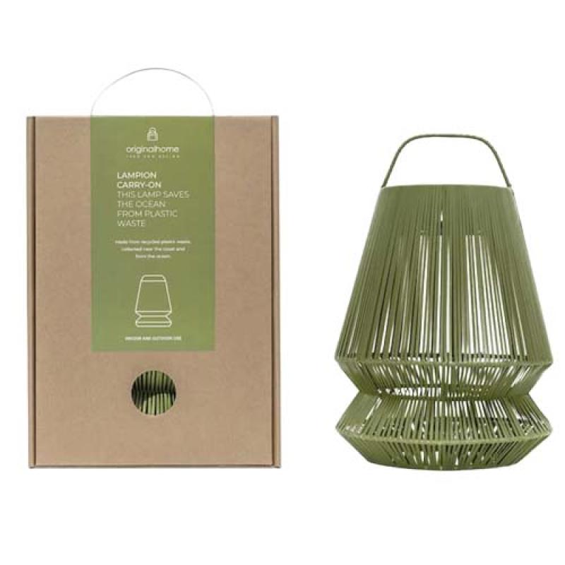 Pantalla de lámpara portátil reciclada "Originalhome" "Lampion"