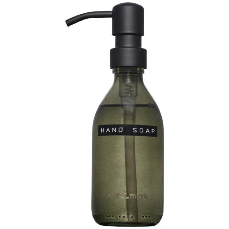 Dispensador de jabón de manos de 250 ml y juego de velas aromáticas de 150 g con fragancia de lino fresco "Wellmark Discovery"
