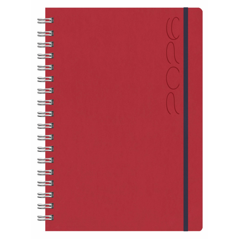 D13-Agenda Dia Wire'o - 6H-Tucson Flex - 757-Rojo