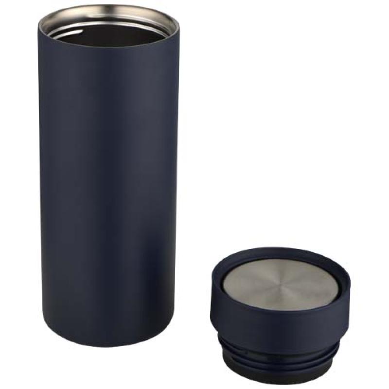 Botella de 650 ml de acero inoxidable reciclado con certificado RCS de doble pared con 3 tapas "Iluminate"