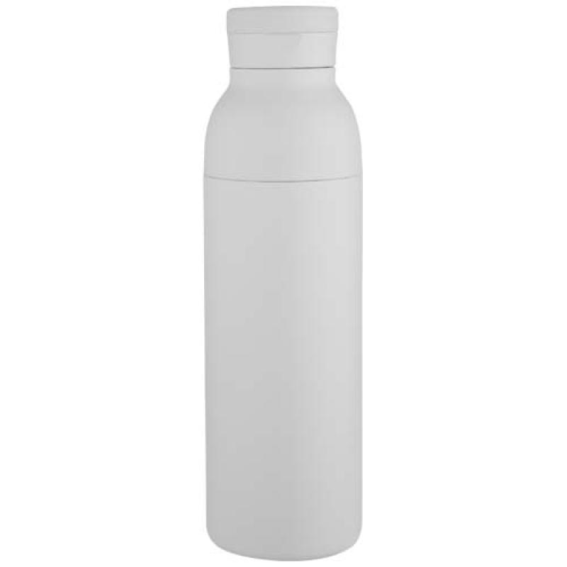 Botella de 650 ml con doble pared aislante de acero inoxidable reciclado RCS "Illuminate"