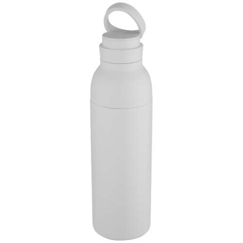 Botella de 650 ml con doble pared aislante de acero inoxidable reciclado RCS "Illuminate"