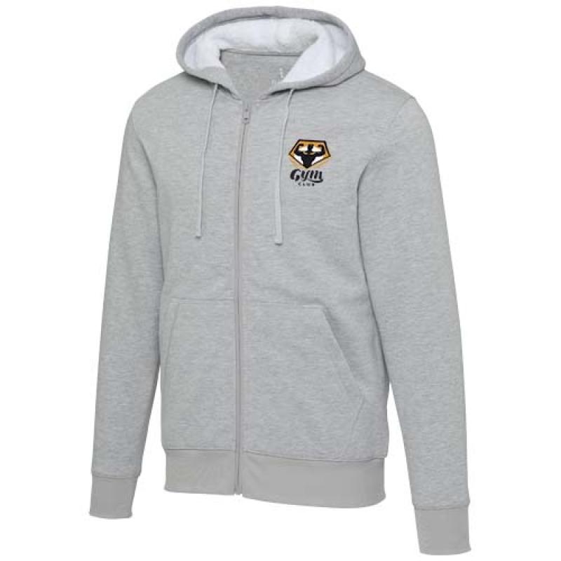 Sudadera sherpa con cremallera completa y capucha "Natron"