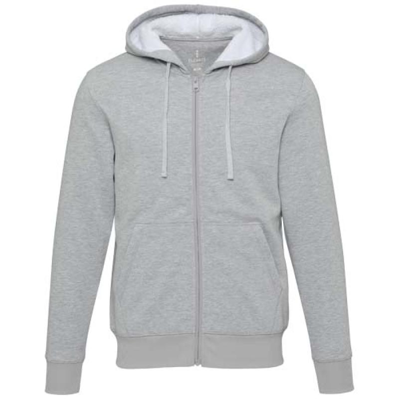 Sudadera sherpa con cremallera completa y capucha "Natron"