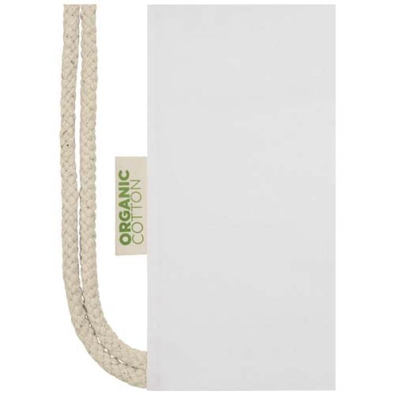 Bolsa con cuerdas de 5 l algodón orgánico OCS de 140 g/m² "Odisha"