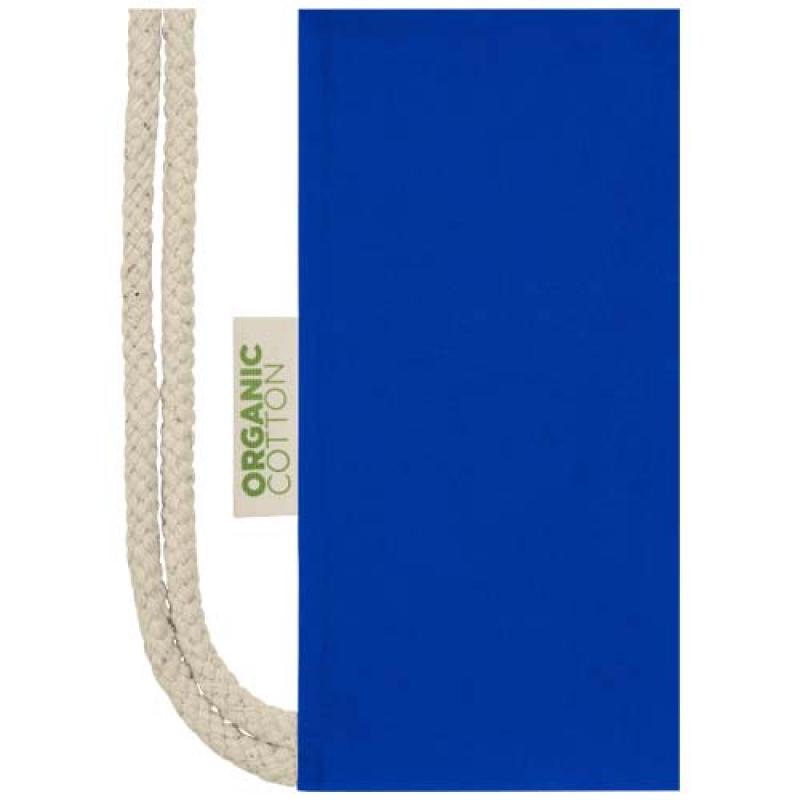 Bolsa con cuerdas de 5 l algodón orgánico OCS de 140 g/m² "Odisha"