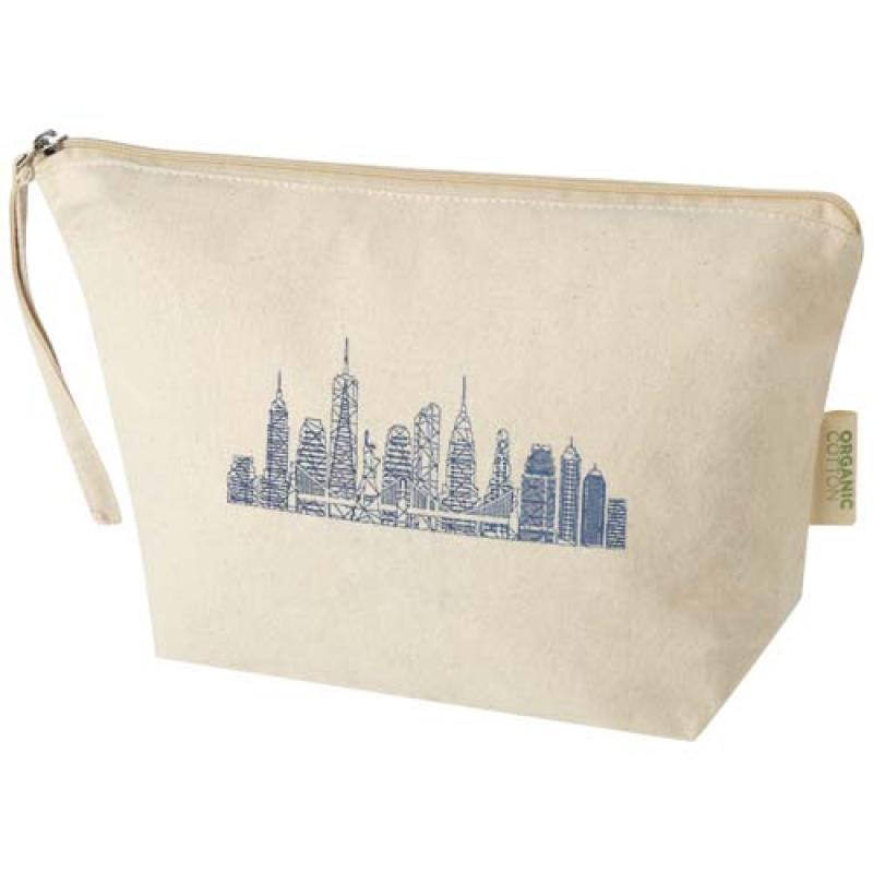 Bolsa de aseo grande de 3 l algodón orgánico OCS de 180 g/m² "Odisha"