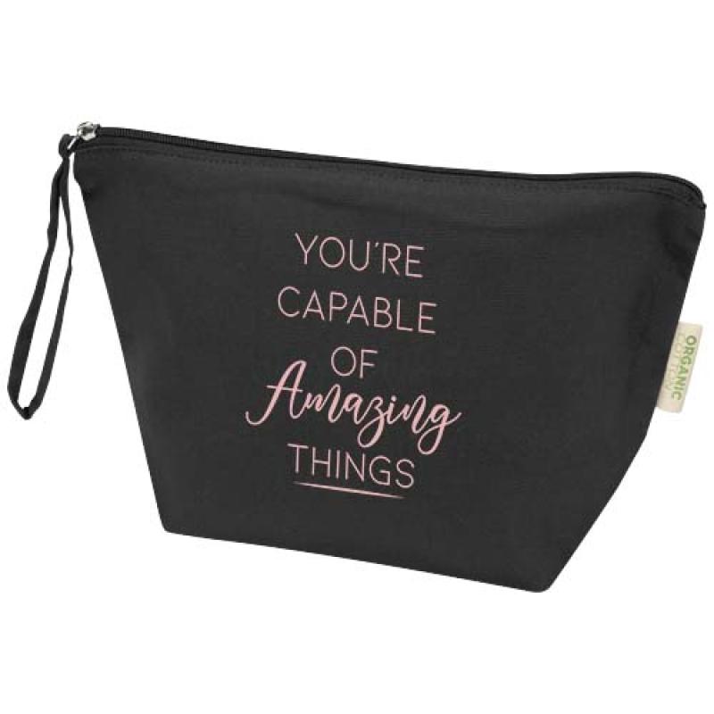 Bolsa de aseo grande de 3 l algodón orgánico OCS de 180 g/m² "Odisha"