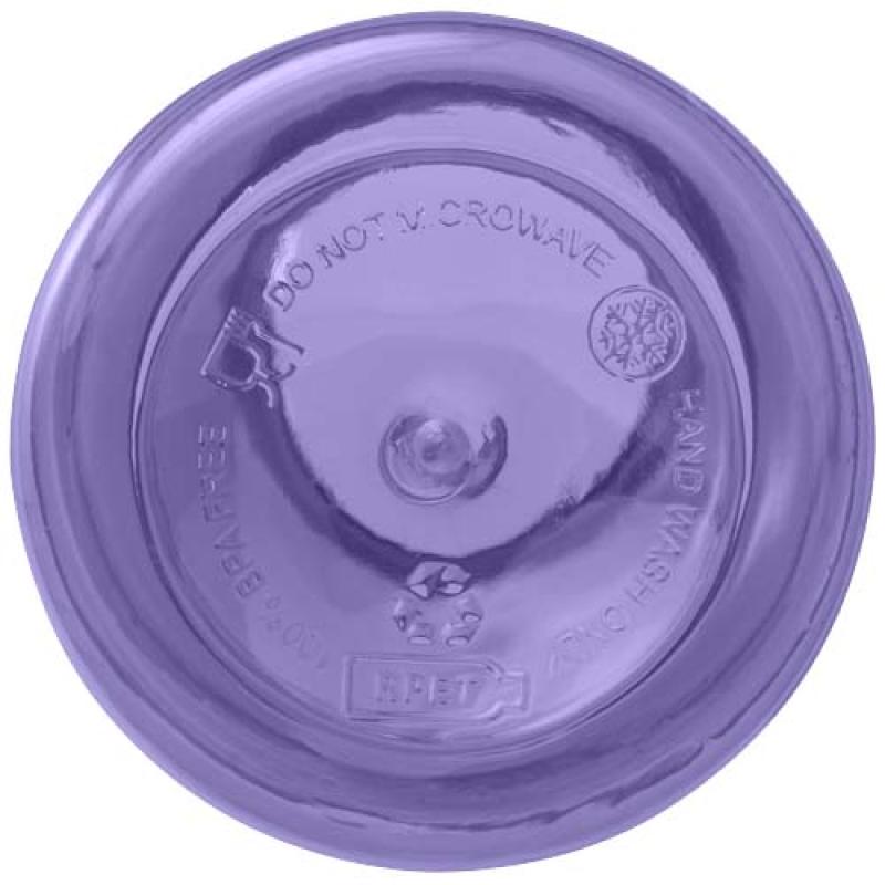 Bidón de 400 ml de plástico reciclado con mosquetón y certificación RCS "Oregon"