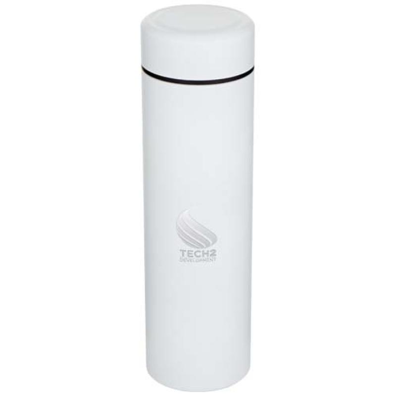 Termo de acero inoxidable de doble pared de 450 ml con colador de té "Taylor"