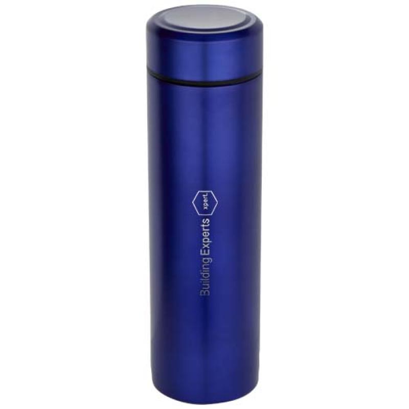 Termo de acero inoxidable de doble pared de 450 ml con colador de té "Taylor"