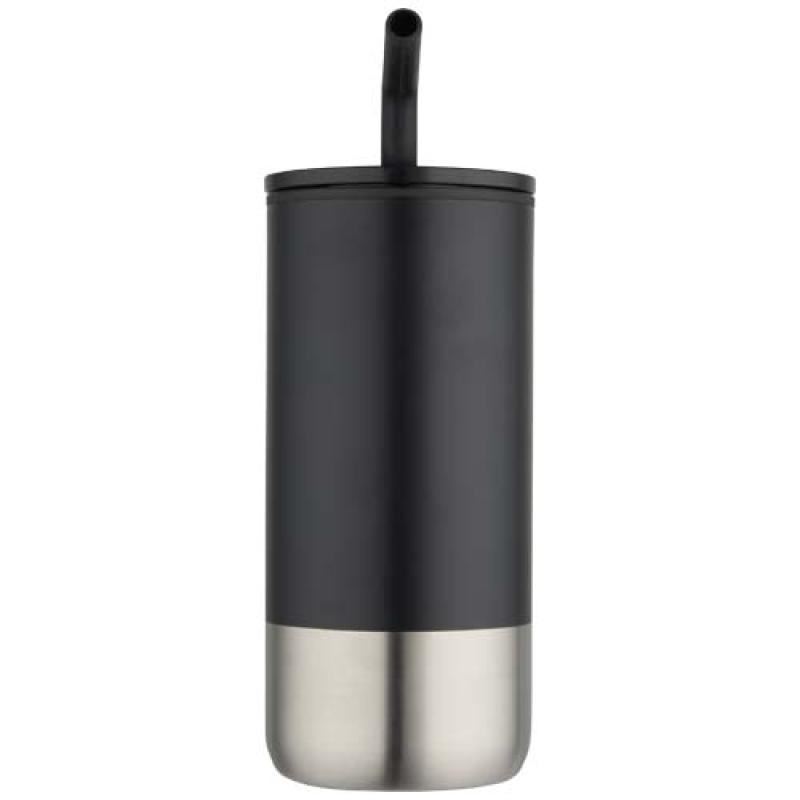 Vaso con aislamiento de 480 ml con certificado RCS y pajita "Grayson"