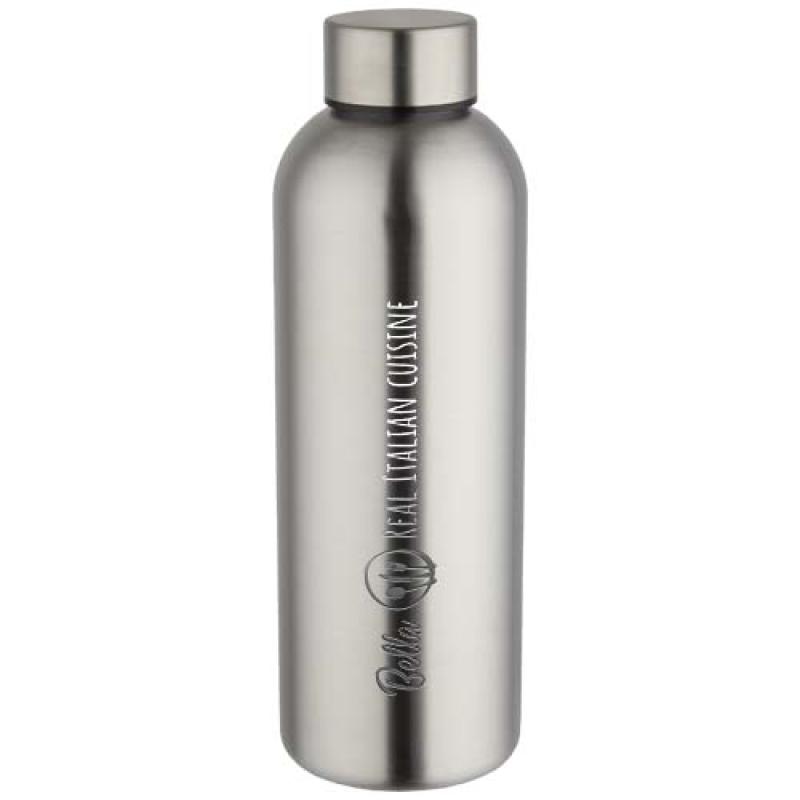 Botella de agua de 750 ml de acero inoxidable reciclado con pared simple y certificado RCS "Spring"