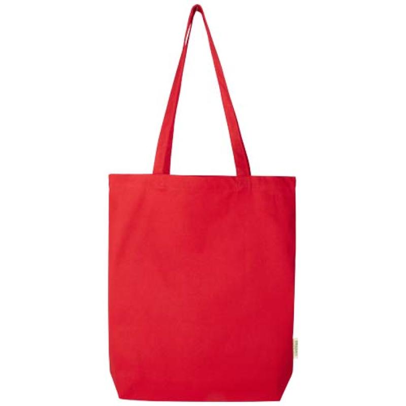 Bolsa Tote de 11 l con fondo ancho algodón orgánico OCS de 180 g/m² "Odisha"