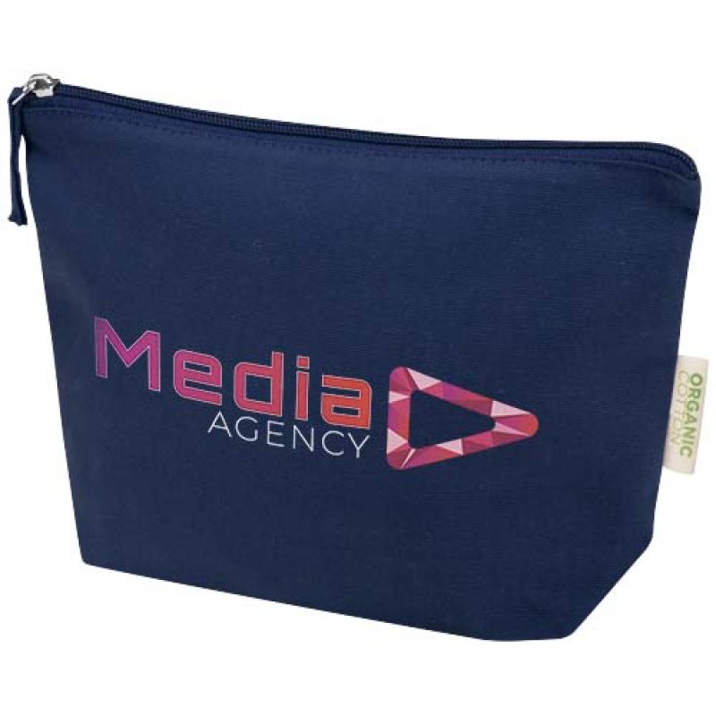 Bolsa de aseo pequeña de 1 l algodón orgánico OCS de 180 g/m² "Odisha"