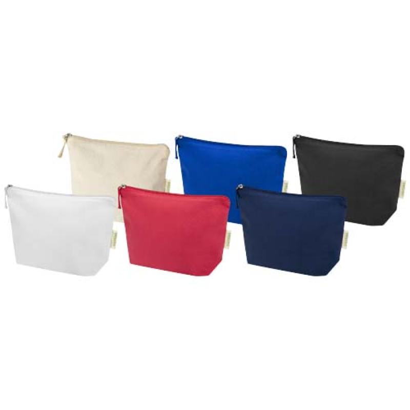 Bolsa de aseo pequeña de 1 l algodón orgánico OCS de 180 g/m² "Odisha"