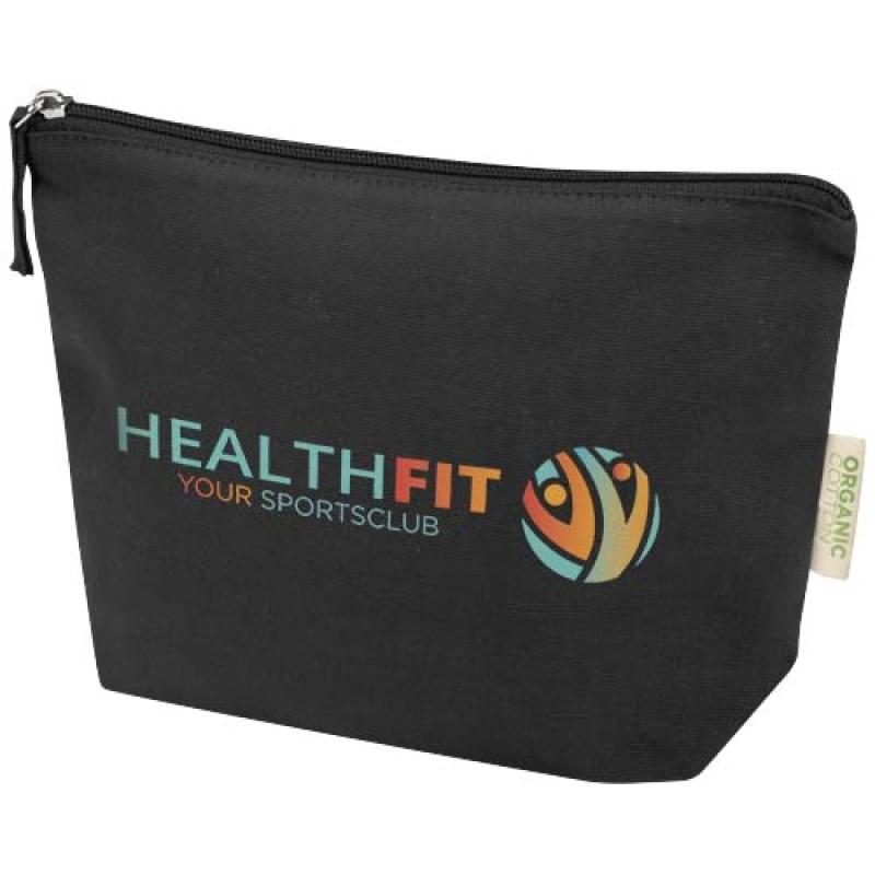 Bolsa de aseo pequeña de 1 l algodón orgánico OCS de 180 g/m² "Odisha"