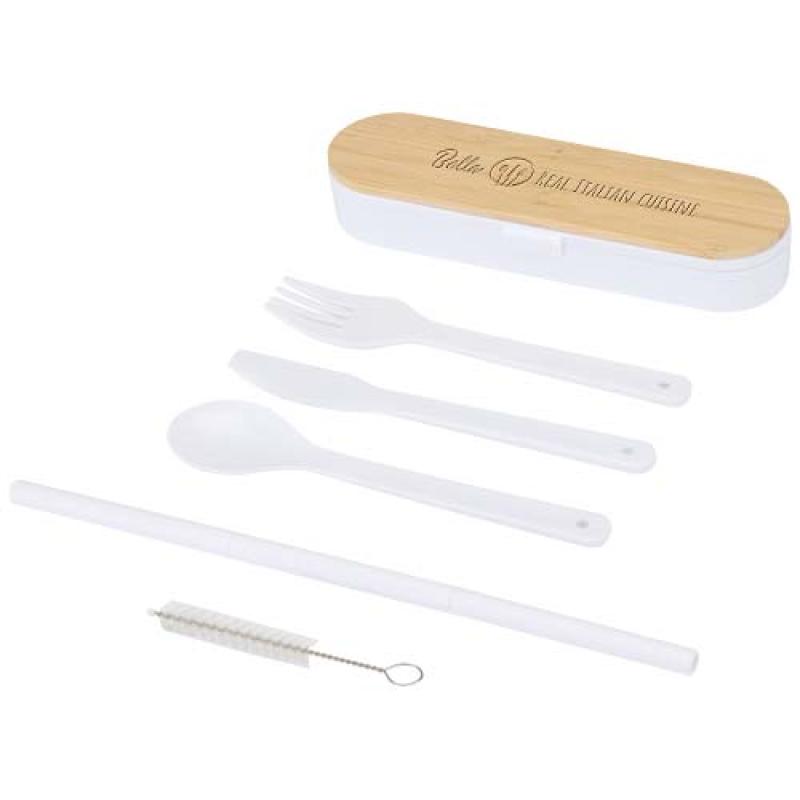 Set de cubiertos con tapa de bambú "Runa"