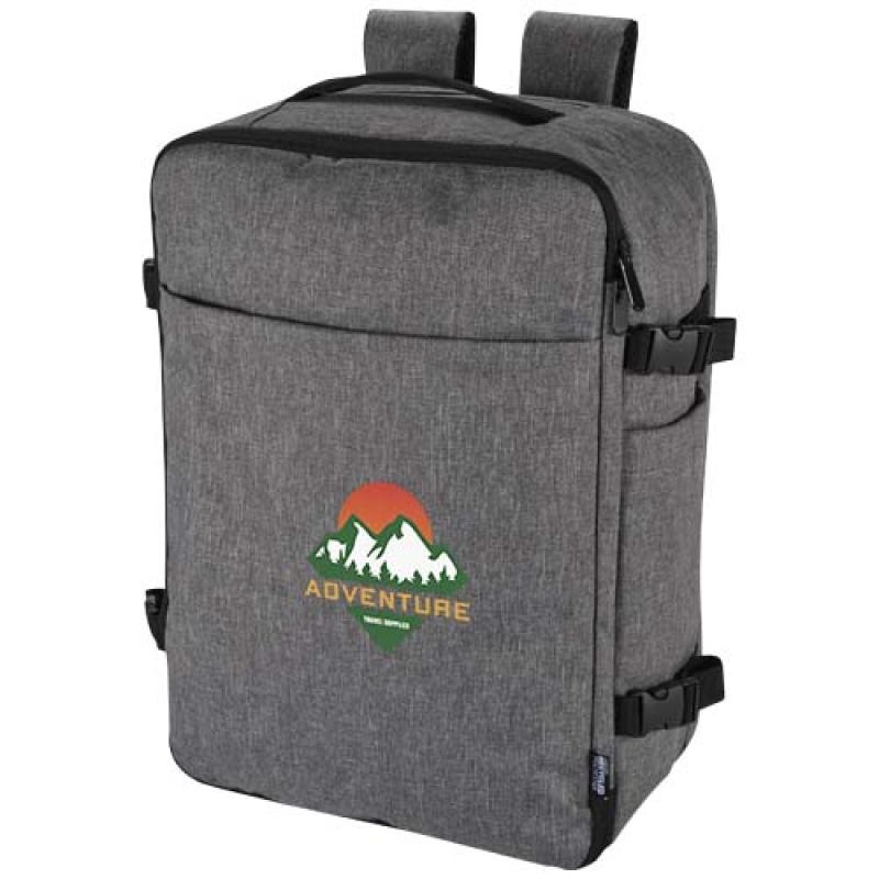 Mochila con ruedas de 17" de material reciclado GRS de 25 l "Libra"