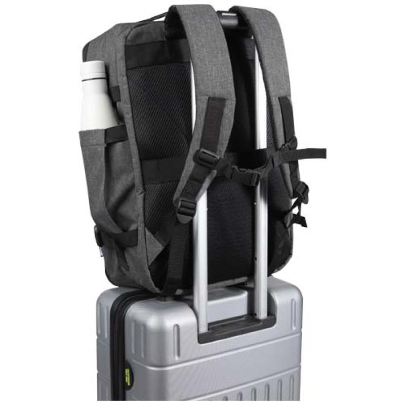 Mochila con ruedas de 17" de material reciclado GRS de 25 l "Libra"