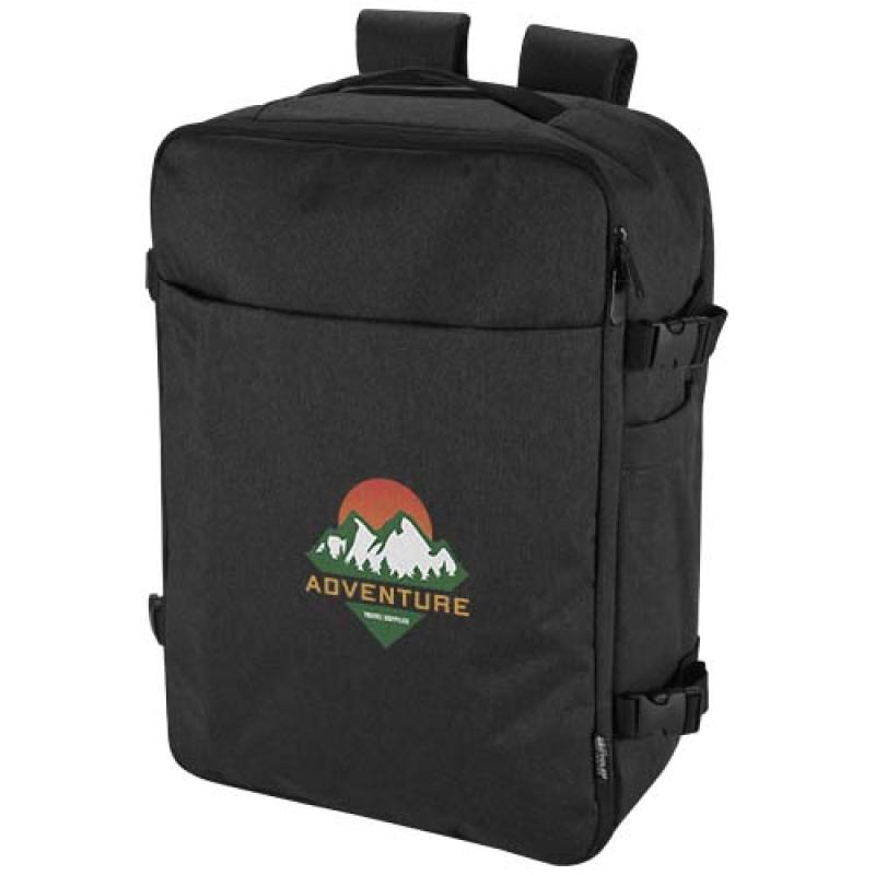 Mochila con ruedas de 17" de material reciclado GRS de 25 l "Libra"