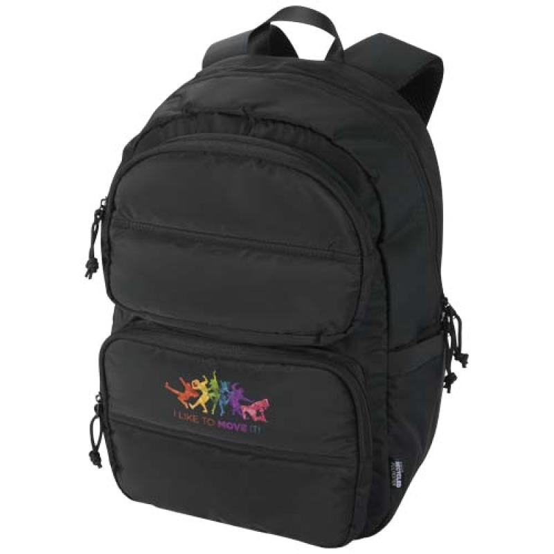 Mochila para portátil de 15,6" y 18l de material reciclado GRS "Puffer"
