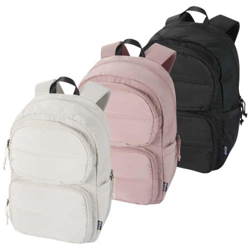Mochila para portátil de 15,6" y 18l de material reciclado GRS "Puffer"