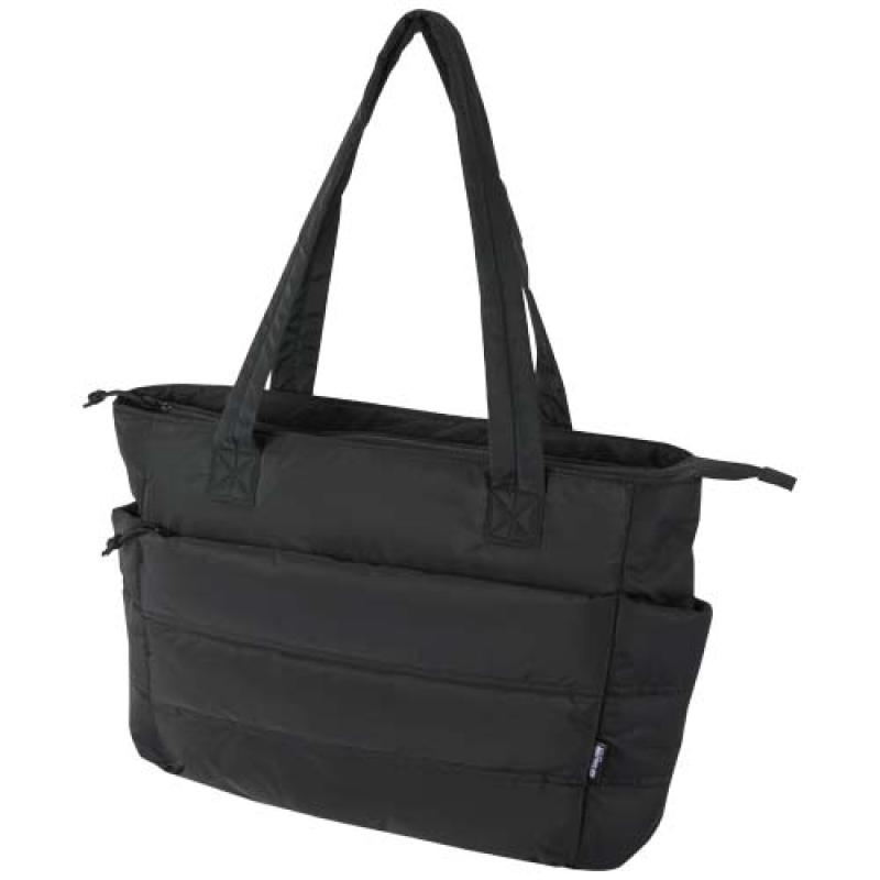 Bolsa Tote para portátil de 15,6" y 18l de material reciclado GRS "Puffer"