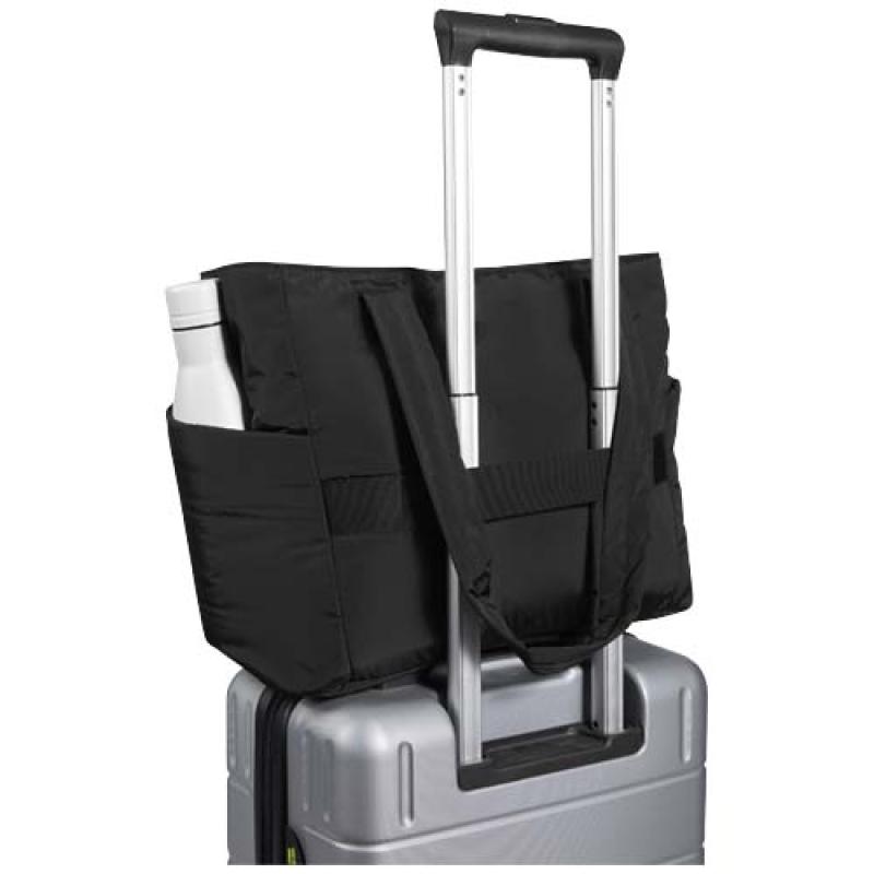 Bolsa Tote para portátil de 15,6" y 18l de material reciclado GRS "Puffer"