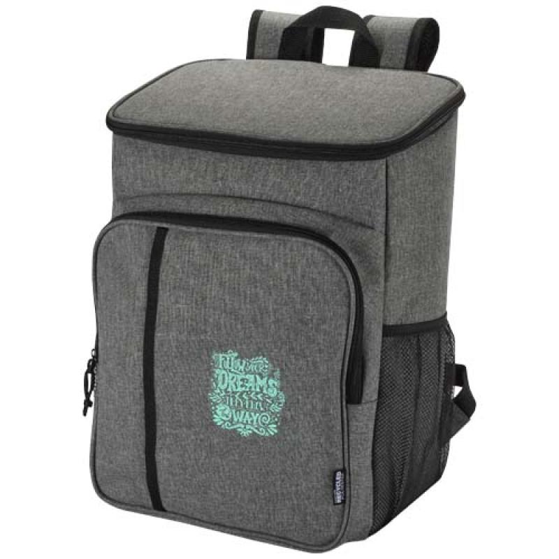 Mochila picnic nevera de 20l con material reciclado GRS incluyendo set de cubiertos "Tundra"