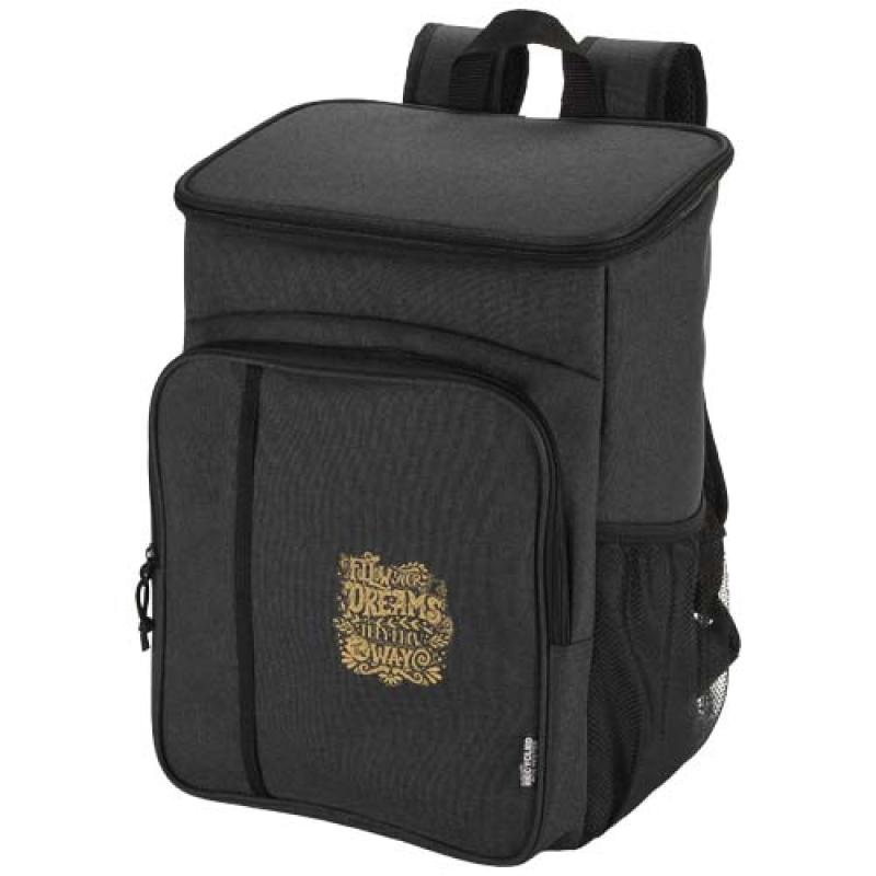 Mochila picnic nevera de 20l con material reciclado GRS incluyendo set de cubiertos "Tundra"