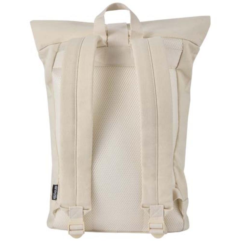 Mochila de 14" enrollable de 16l con material reciclado GRS "Recanvas"
