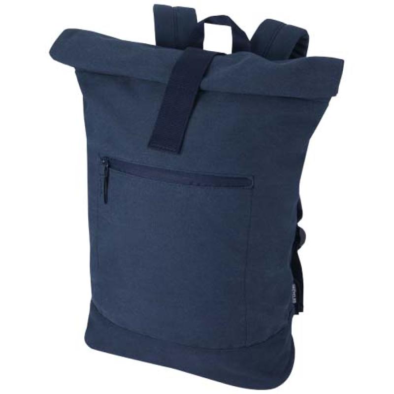 Mochila de 14" enrollable de 16l con material reciclado GRS "Recanvas"