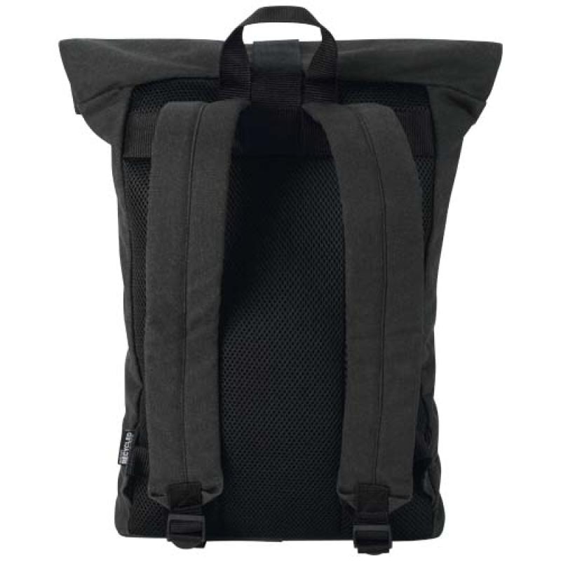 Mochila de 14" enrollable de 16l con material reciclado GRS "Recanvas"