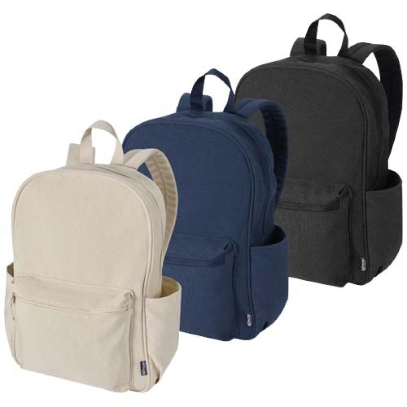 Mochila urbana para portátil de 15,6" y 16 l con material reciclado certificado GRS "Recanvas"